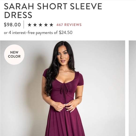 Elegant Sozy Midi Dress - Picture 2 of 5